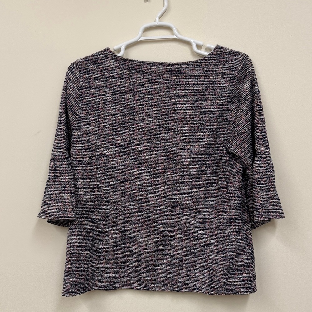Women's Black and White Knit‎ Top - Picture 5 of 5